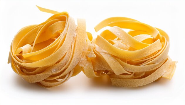 tagliatelle isolated on a white background