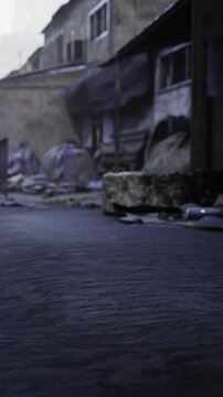 In the fading light, abandoned streets tell stories of neglect. Crumbling buildings and scattered debris evoke a haunting beauty, inviting curiosity into a ghostly world of the past.