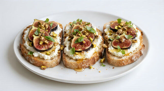 Stacked meatballs with herbs and cheese on bread slices ready to bake