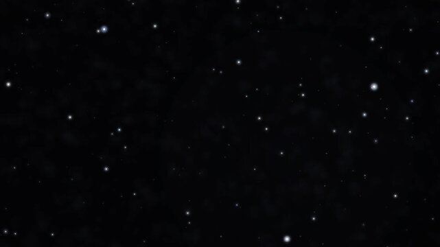 Ethereal white stars gently drifting upwards in deep cosmic space seamless motion background
