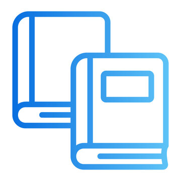 Books Line Gradient Icon