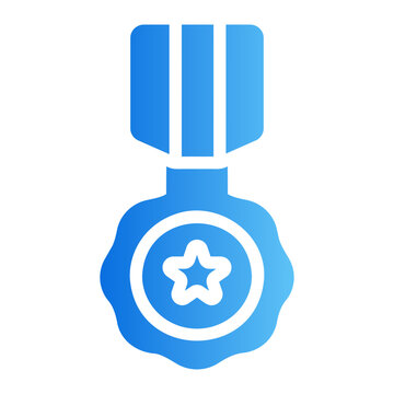 Medal Line Gradient Icon
