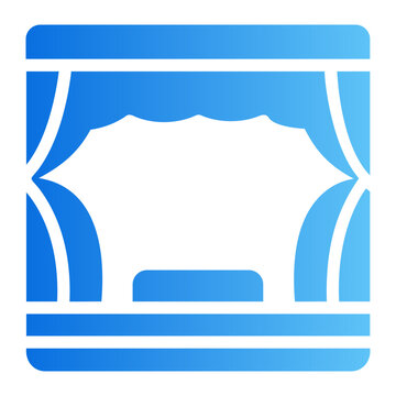 Stage Line Gradient Icon