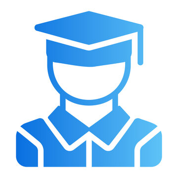 Student Line Gradient Icon