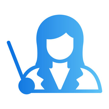 Teacher Line Gradient Icon