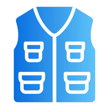 Vest Line Gradient Icon