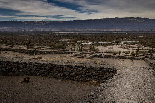Panoramic view of Quilmes archaeological ruins, Tucuman, Argentina