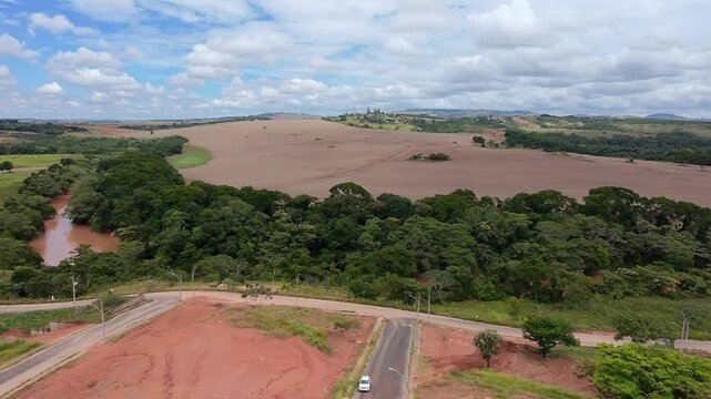 Vista a&eacute;rea do Bairro Laranjeiras em Patos de Minas, Minas Gerais