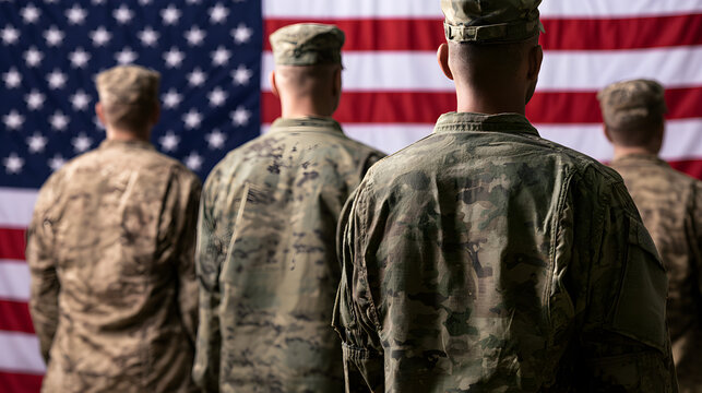 Patriotic Veterans, wearing military uniforms, oppose the display of the American national flag on Memorial Day