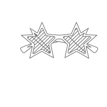 Star shaped sunglasses