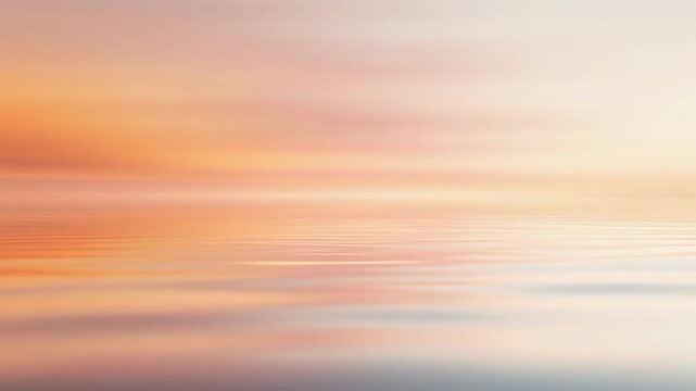 Soft pastel gradient background with warm peach and pink hues