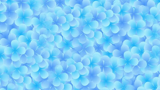 Blue Flower Pattern 4K