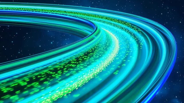 Data Flow on Infinite Moebius Strip