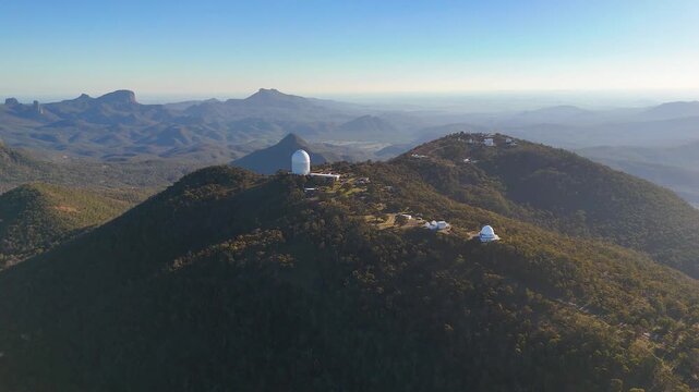 Aerial View of Siding Spring Observatory in Warrumbungle National Park