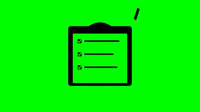 Shipping label printer icon on green screen for logistics tracking