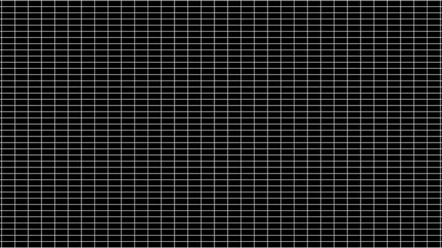 Virtual linear lines build a virtual architectural screen. Waving frame grid line animated. Futuristic perspective lines moving for tech interfaces. Geometric wavy grid of frame landscape.