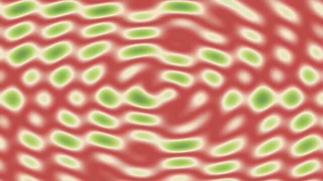Abstract digital wave pattern background in red and green with optical illusion effects