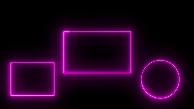 Purple Neon Glowing YouTube End Screen Animation with Transparent Background, Thanks for Watching. Animated end-screen outro with text Thanks for watching
