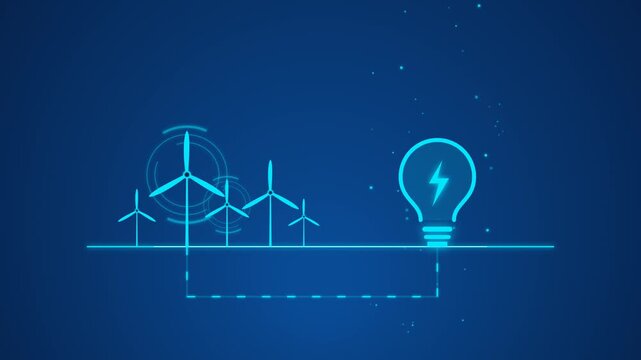 Renewable energy wind turbines powering innovation