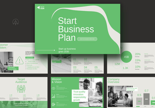 Start Business Plan Presentation Layout
