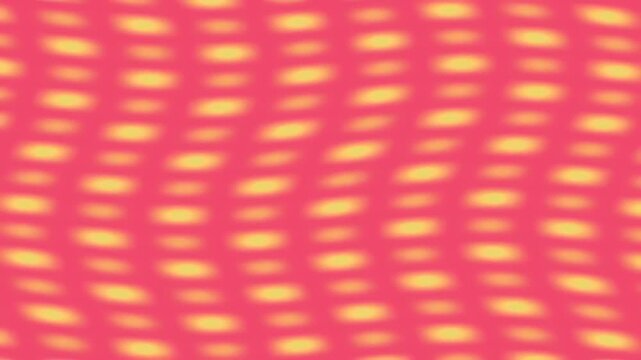 Abstract pink background with wavy yellow oval patterns for modern graphic design and digital wallpaper