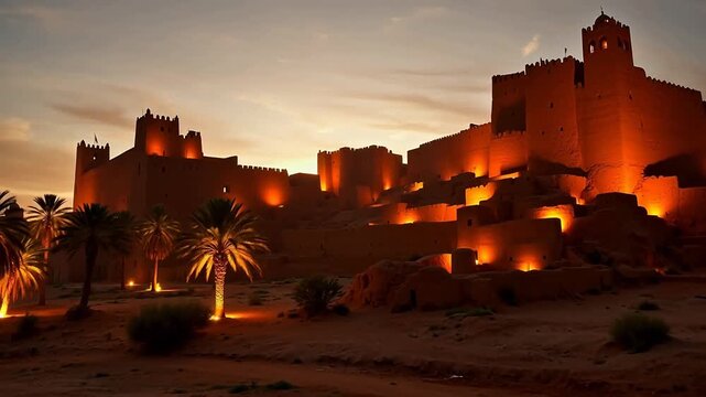 Ait Benhaddou Oasis: Sunset Gold