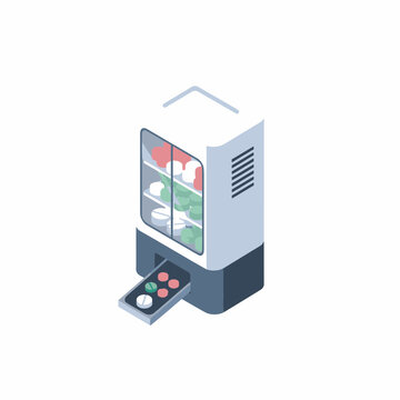 Isometric Automated Pill Dispenser Machine for Medication Management