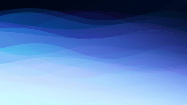 Ethereal blue waves transition smoothly across a deep gradient motion background.