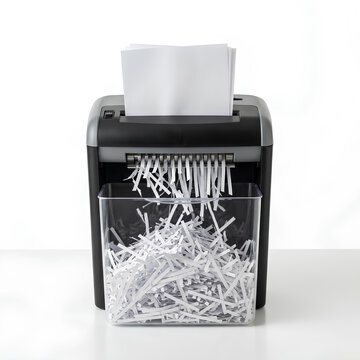 Paper Shredder with Shredded Paper Output 1.