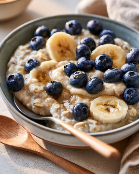 Nutritious oatmeal breakfast for babies made with wholesome ingredients to support healthy growth and development.
