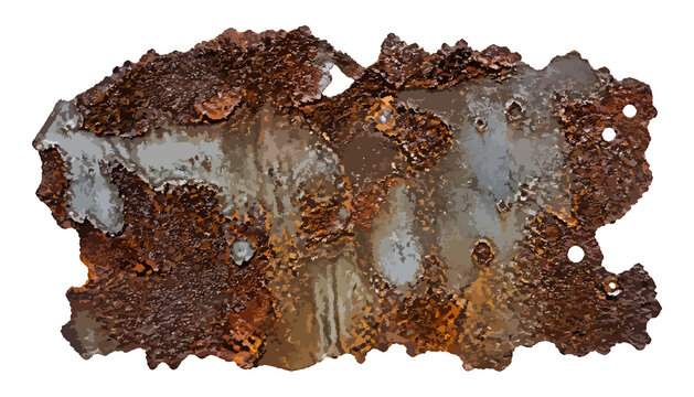 Rusty Industrial Metal Texture with Dense Pitted Corrosion and Worn Surface Stains, Abstract Background for Design Concepts