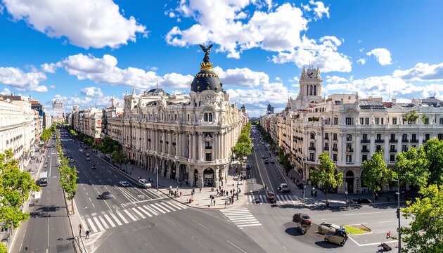Metropolis Building Madrid Intersection