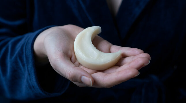 Crescent Moon Soap Bar, Gentle Cleansing Bar, Natural Skincare, Handcrafted Bath Product, Relaxing Self-Care Ritual, Organic Beauty, Evening Routine, Soothing Aroma, Moisturizing Soap