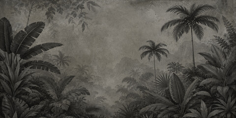 grunge palm tree palm trees in the sun © MAA BAHUCHAR
