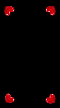 Love Heart Corner Overlay (Vertical)