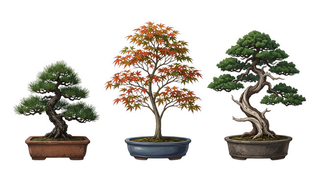 bonsai tree isolated