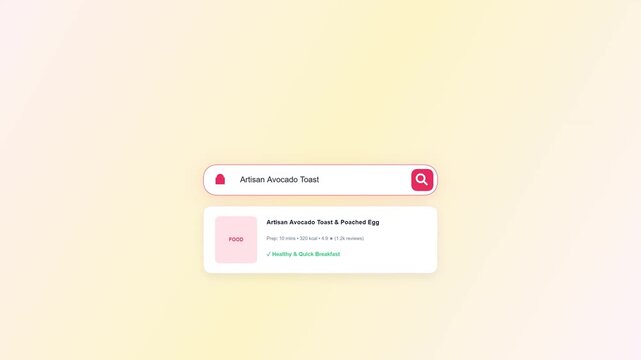 Minimal Search Bar Animation for Motion Graphics Background