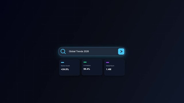 Minimal Search Bar Animation for Web Interface and User Search Experience