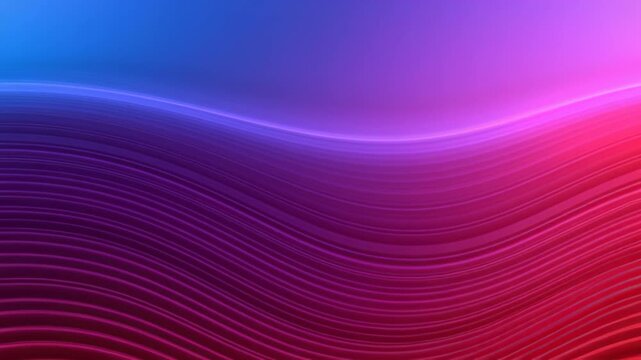 Abstract blue, purple and red wave background with smooth flowing curves and vibrant gradients, creating a sleek modern backdrop with clean copy space.