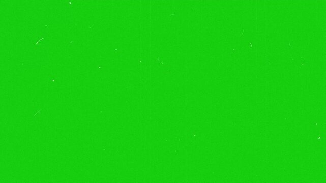 Vintage film scratches and grain texture overlay, dust particles, linear scratches, noise effects, cluttered imperfections, retro cinematic style video, analog vintage glitch, 4k green screen