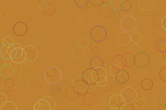 Abstract circles pattern on brown background for design