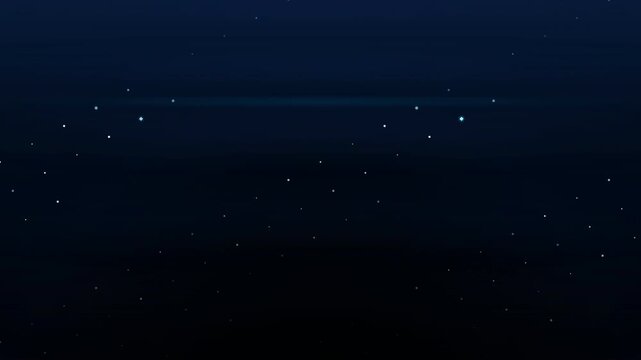 Neptune Diamond Rain: An abstract space animation depicting sparkling, diamond-like crystals falling continuously through the dark blue, gaseous atmosphere of a planet