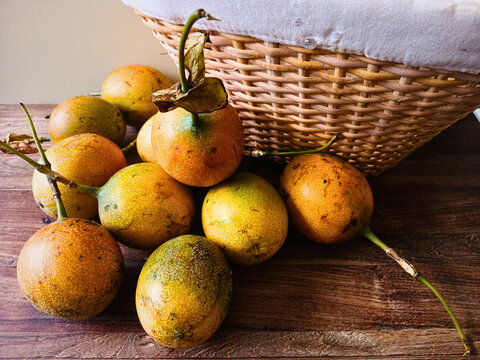 sweet granadilla fruits 
