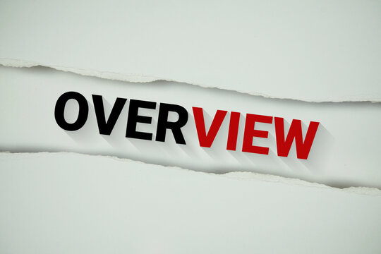 Overview text written on white background