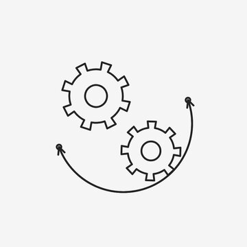 Animated Process Synchronization Icon Motion Graphic