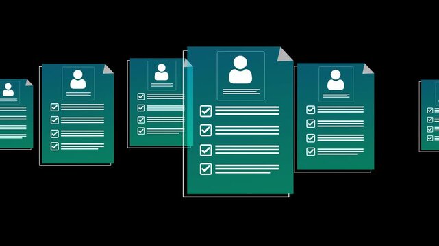 CV resume and choosing perfect person to hire. 