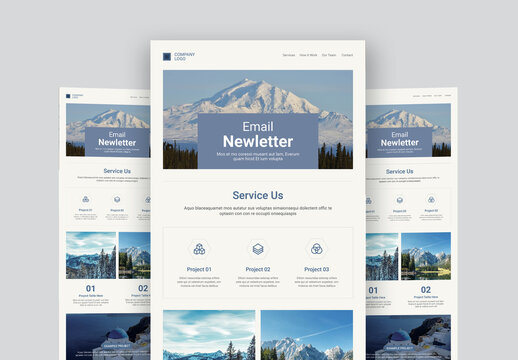 Email Newsletter Template Layout