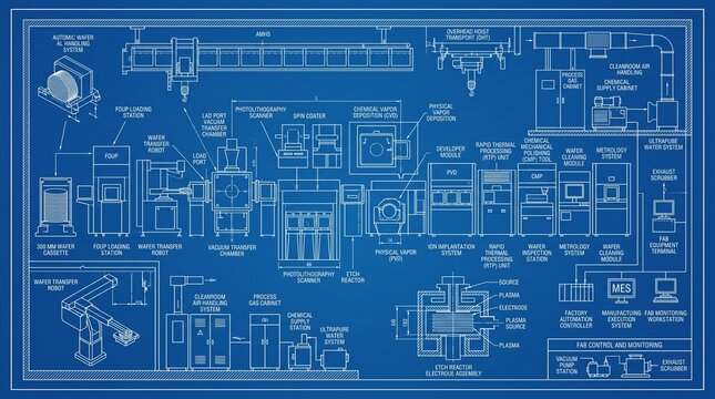 Semiconductor manufacturing blueprint