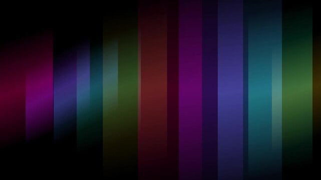 Abstract vertical stripes of colorful gradient light create a seamless looping background pattern.