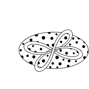 Polka Dot Gift with Ribbon